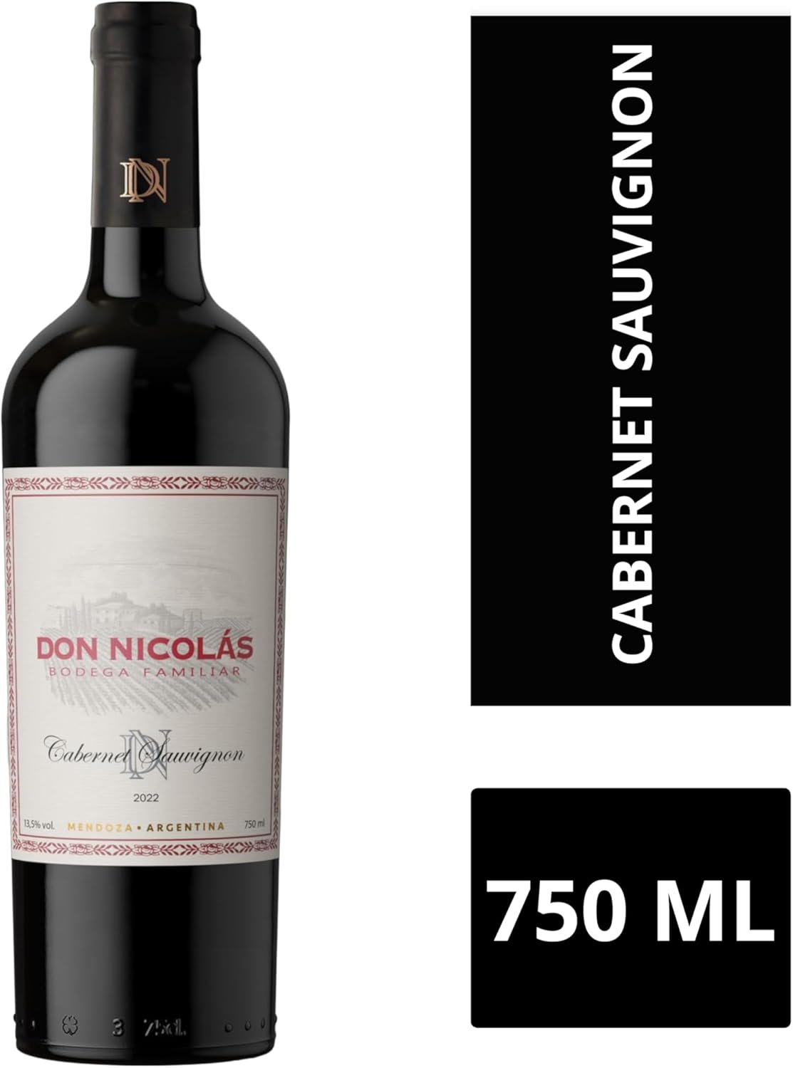 Don Nicolás Vinho Tinto Argentino Cabernet Sauvignon 750Ml - Imagem 3