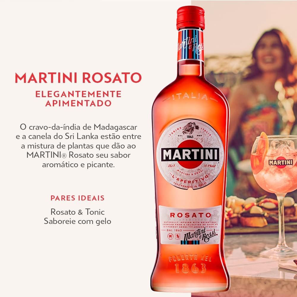 Vermute Martini Rosato 750ml - Imagem 6