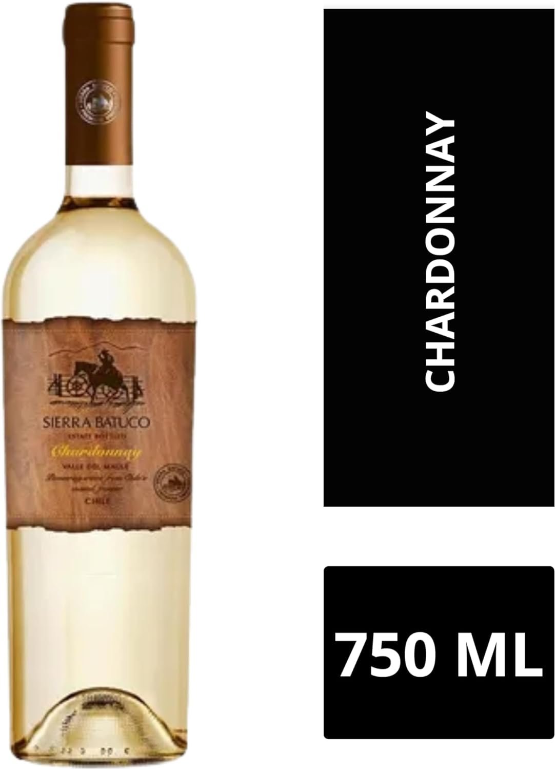 Sierra Batuco Vinho Branco Chileno Chardonnay 750Ml - Imagem 3