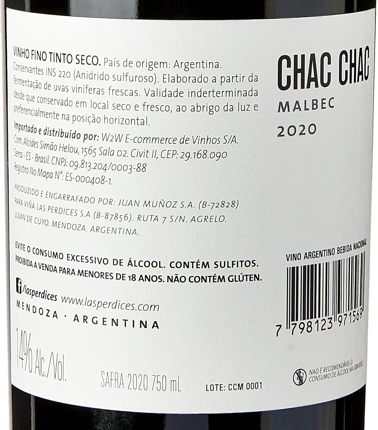 Viña Las Perdices Chac Chac Malbec Malbec - Imagem 3